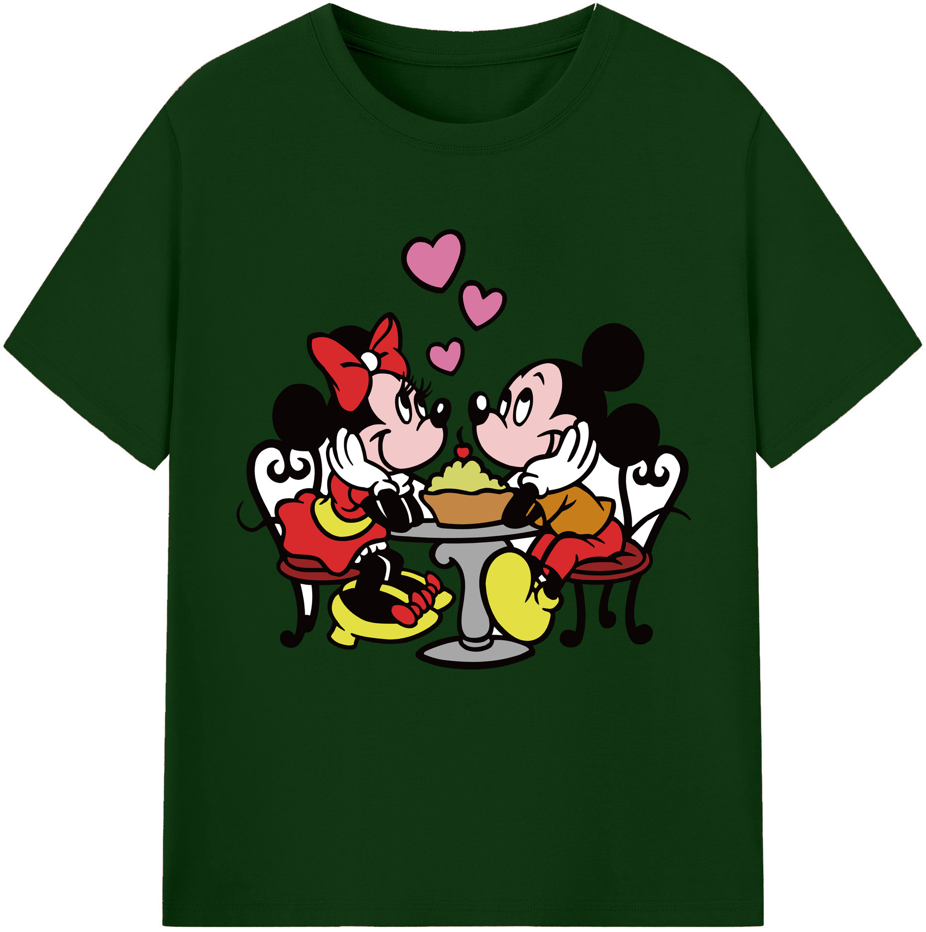 （画像用） ミッキーマウス Mickey Mouse 綿100％半袖Tシャツ（フロントプリント）